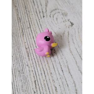 Miniature pink bird animal zoo toy figure forest